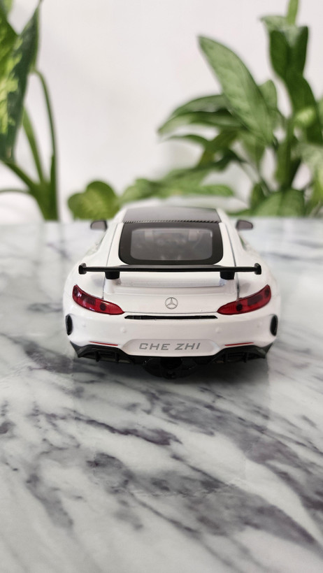 ماکت فلزی ماشین بنز AMG دود زا - سفید - اقتصادی